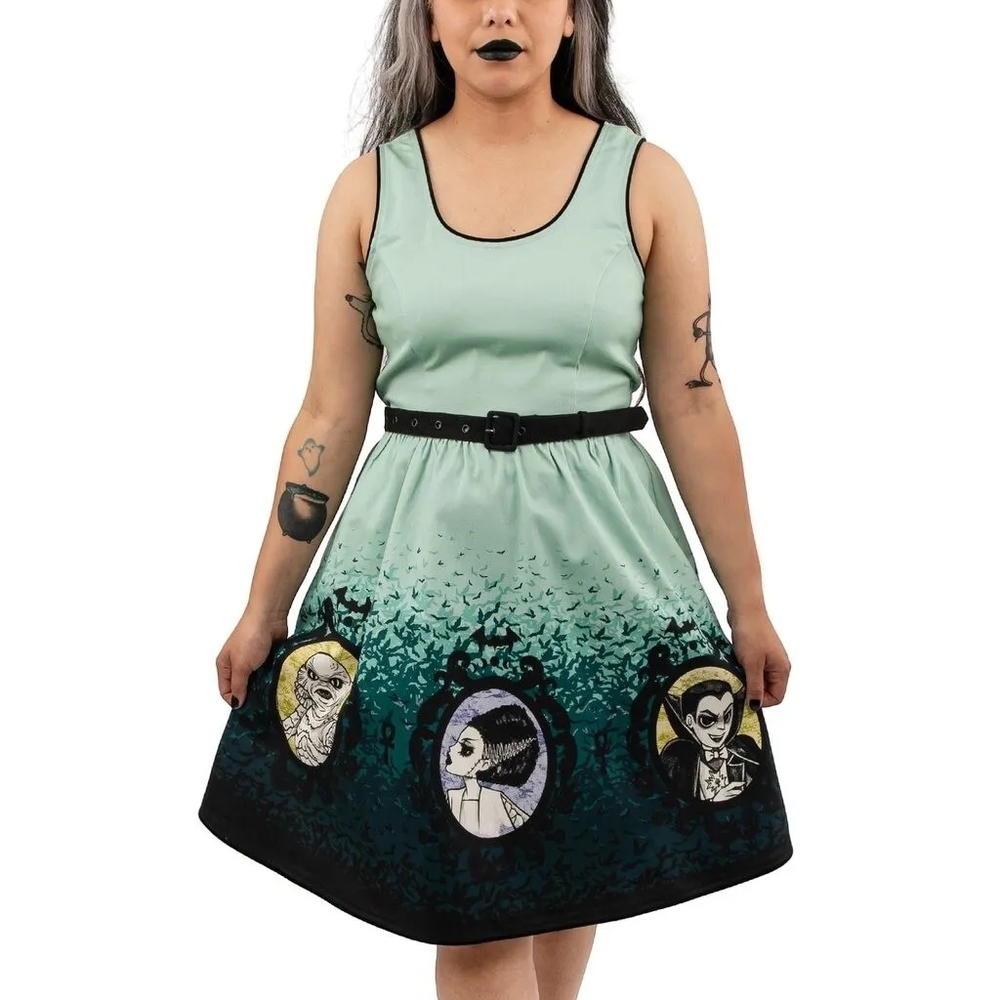 Loungefly Stitch Shoppe Universal Monsters Elsa Green Dress